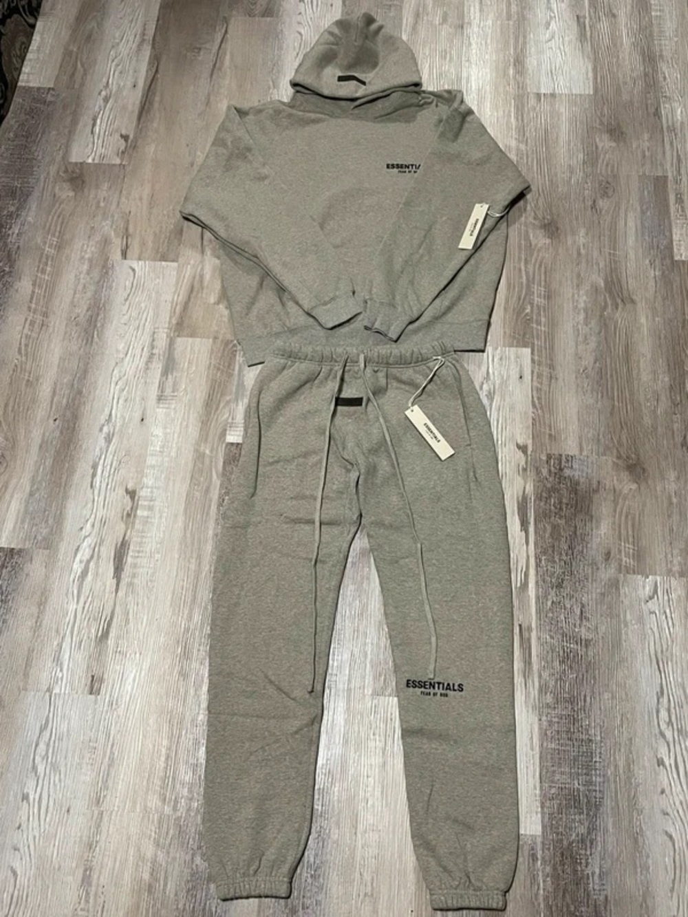 Essentials Women’s Gray Hoodie & Joggers Set - Heather Gray